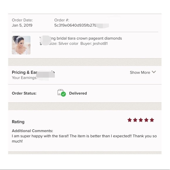 Wedding bridal tiara crown pageant diamonds - Picture 4 of 9